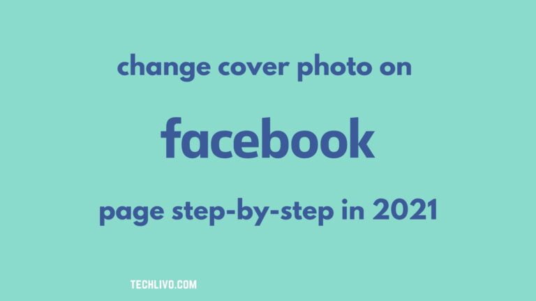 How To Change Cover Photo On Facebook Page