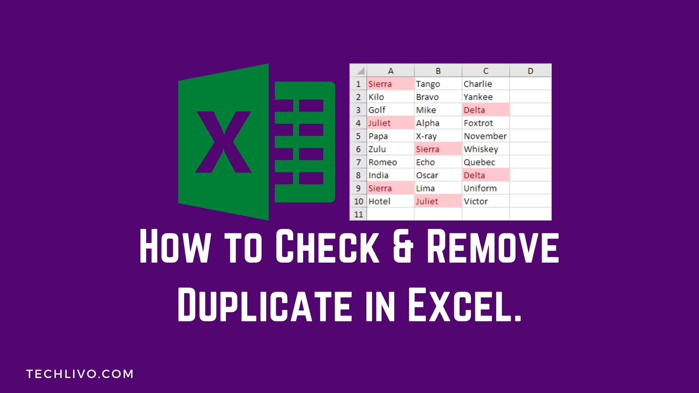 How to Check & Remove Duplicate in Excel.