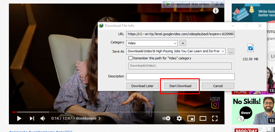 how to download youtube videos with idm in chrome