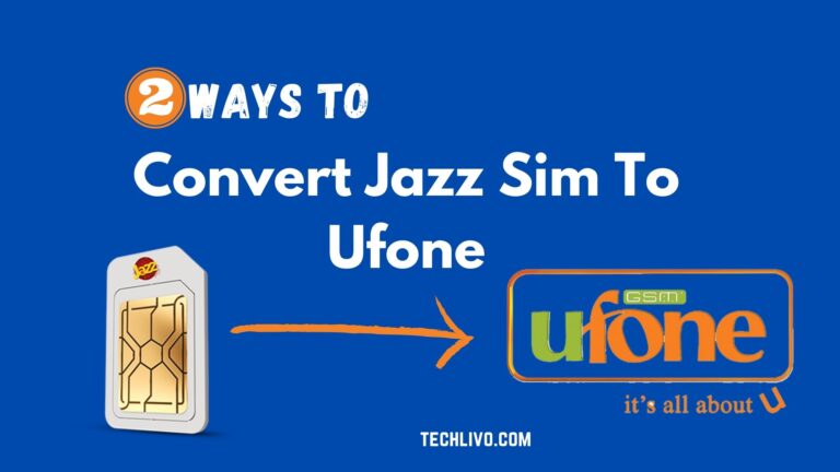 how to convert jazz sim to ufone