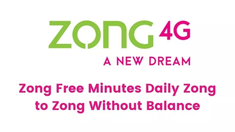 Zong Free Minutes Daily Zong to Zong Without Balance