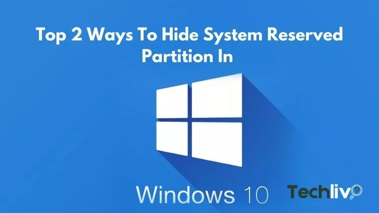 how to hide system reserved partition