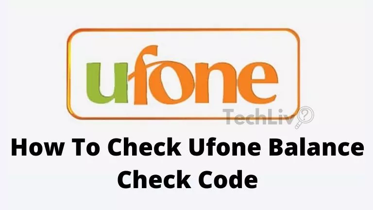 Ufone Balance Check Code