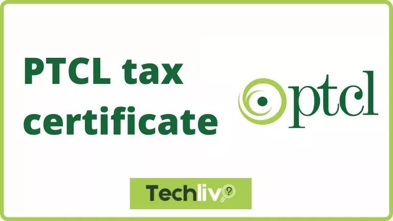 ptcl tax certificate