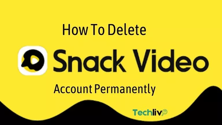 how to delete snack video account permanently