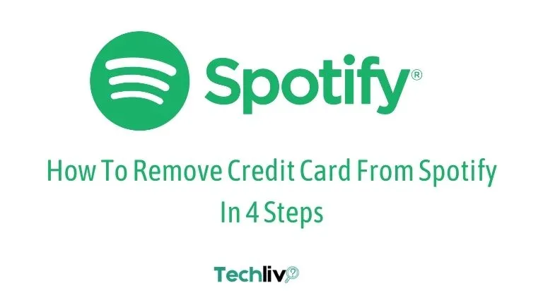 how to remove credit card from spotify