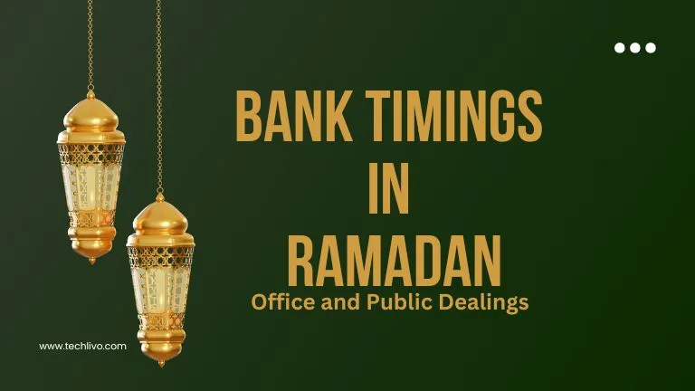 Bank Timings in Ramadan