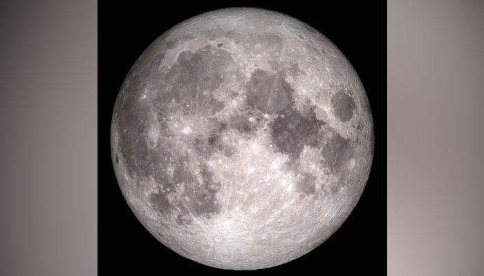 On May 5, 2023, a full moon can be seen on a black background in this image.  — Twitter/Nasamoon