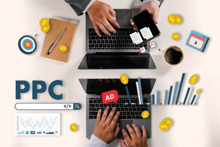 ppc,(pay,per,click),concept,a,businessman,working,on,the